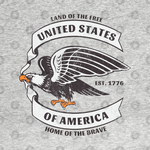 American Eagle - United States of America by Sisu Design